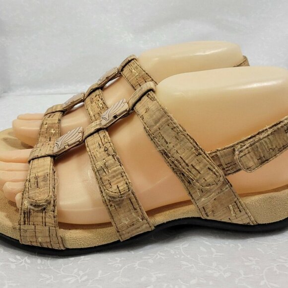 Vionic Womens Amber Adjustable Slip On Synthetic Brown Strappy Sandal Size US 7 - Picture 1 of 10